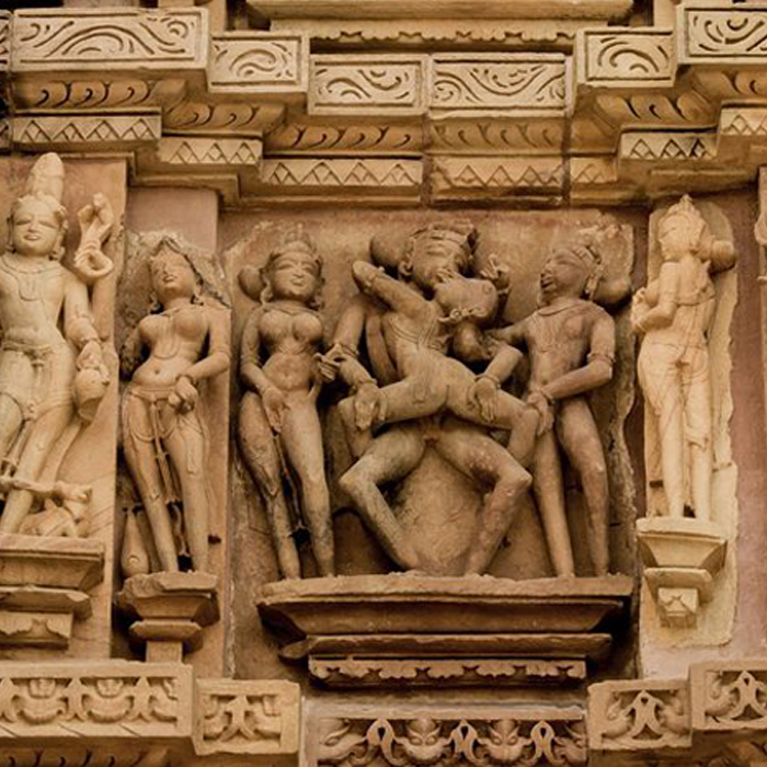 Templo hindú de Khajuraho en la India.