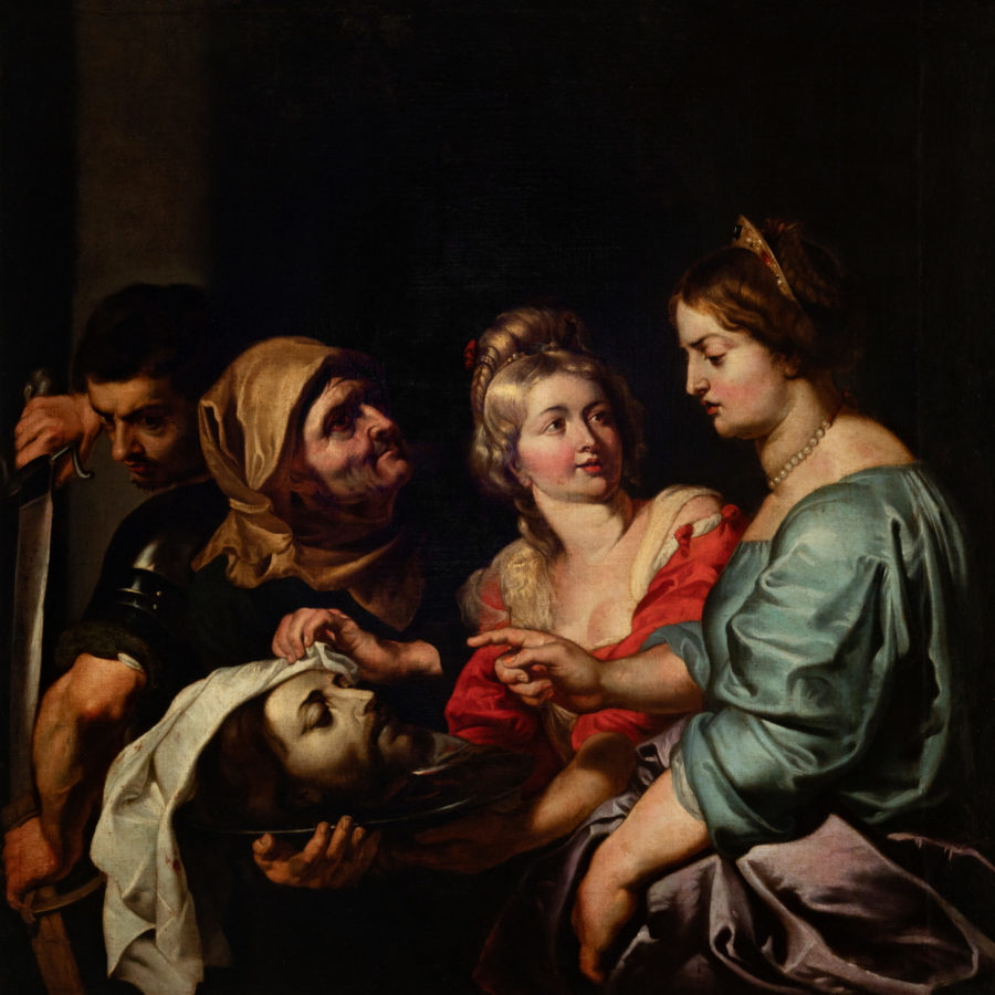Lote: 35220592. GERARD SEGHERS 
"Salomé y Herodías con la cabeza del Bautista", hacia 1625.