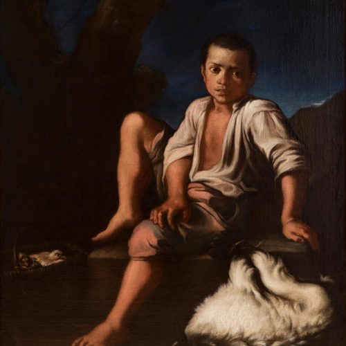 Lot: 35256322
PEDRO NÚÑEZ DE VILLAVICENCIO (Seville, 1644 - Madrid, 1695).
"Young with lamb."