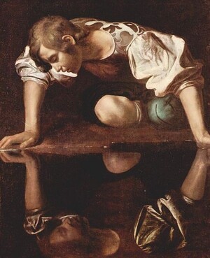 Pintura de Caravaggio. La Gallerie Nazionali d'Arte Antica, Roma