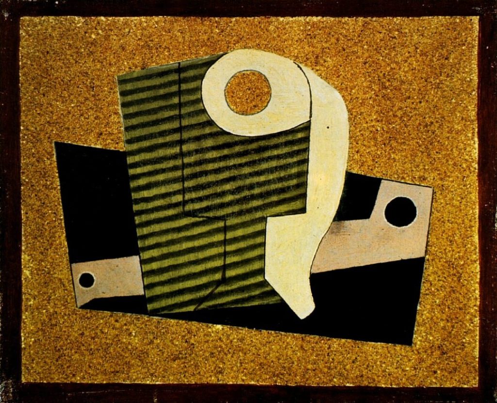 Picasso, "Paquet de tabac et pipe" (Colección Paul Rosenberg)
