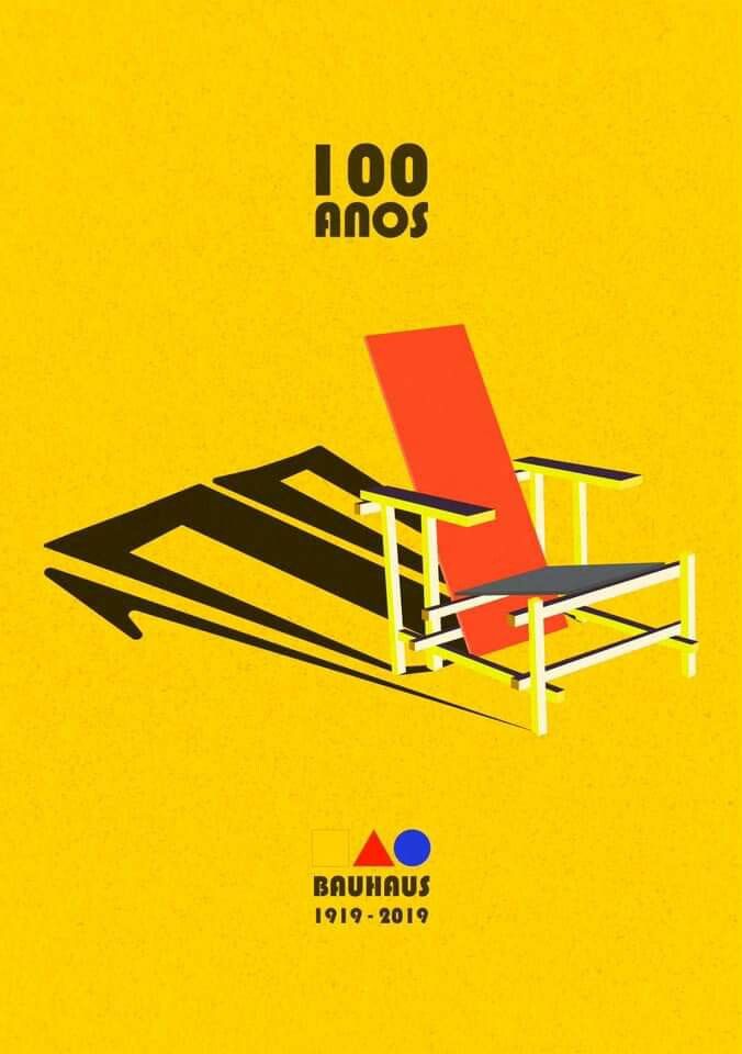 Poster 100 años Bauhaus 1919-2029