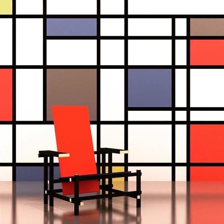 Rietveld's Red and Blue Chair