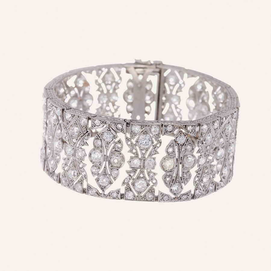 Brazalaete con diamantes naturales