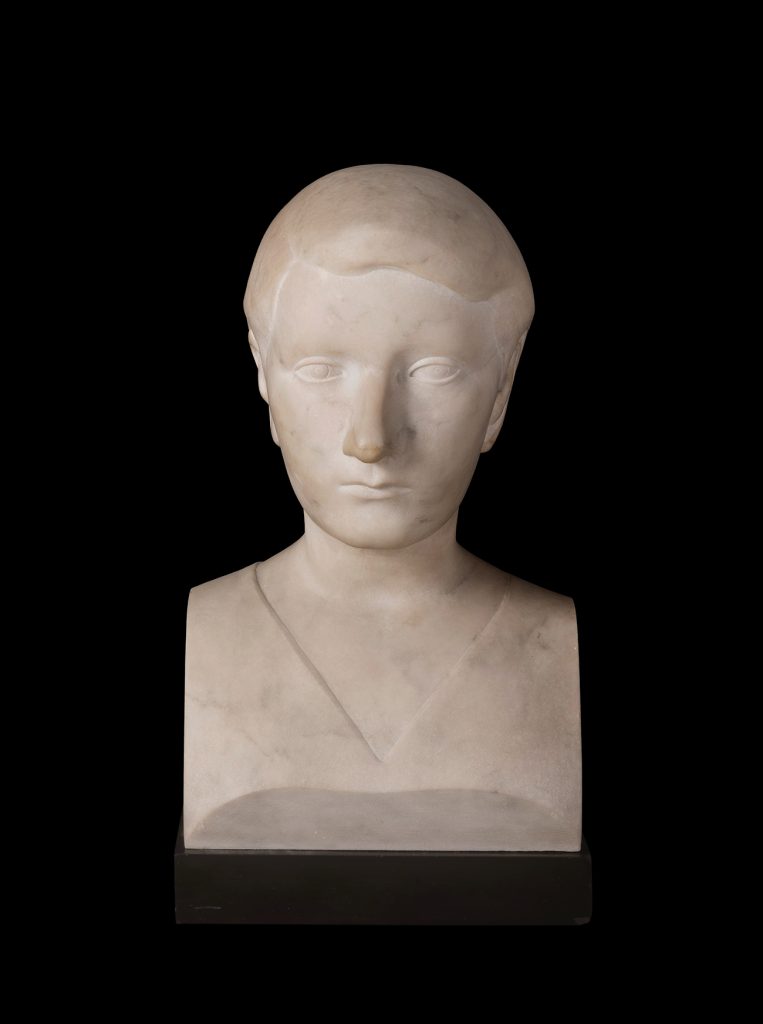 Escultura "Cabeza de Muchacha" de Joan Rebull