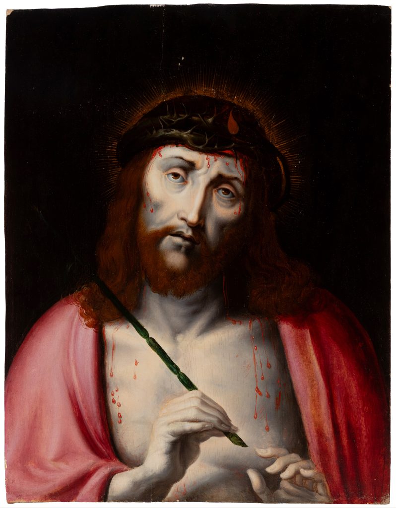 Follower of Gabriel Franck, XVI century. "Ecce Homo.  
Oil on wood. Lot 40018878 