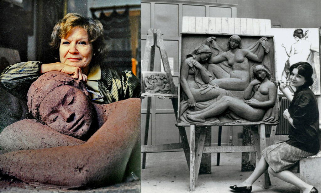 Luisa Granero en su taller