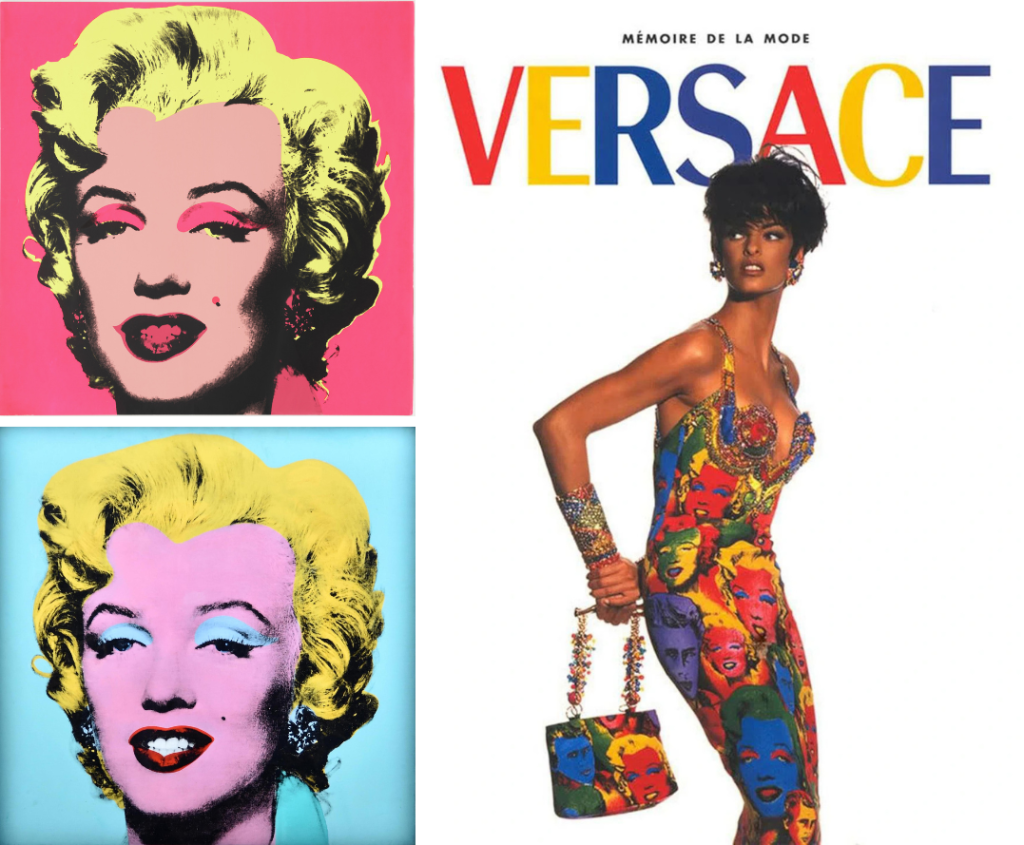 Colección de Versace inspirada en Andy Warhol. 