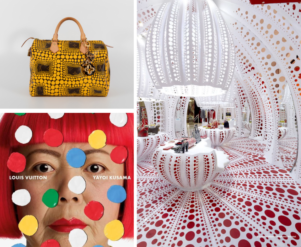 colaboración entre Louis Vuitton y Yayoi Kusama