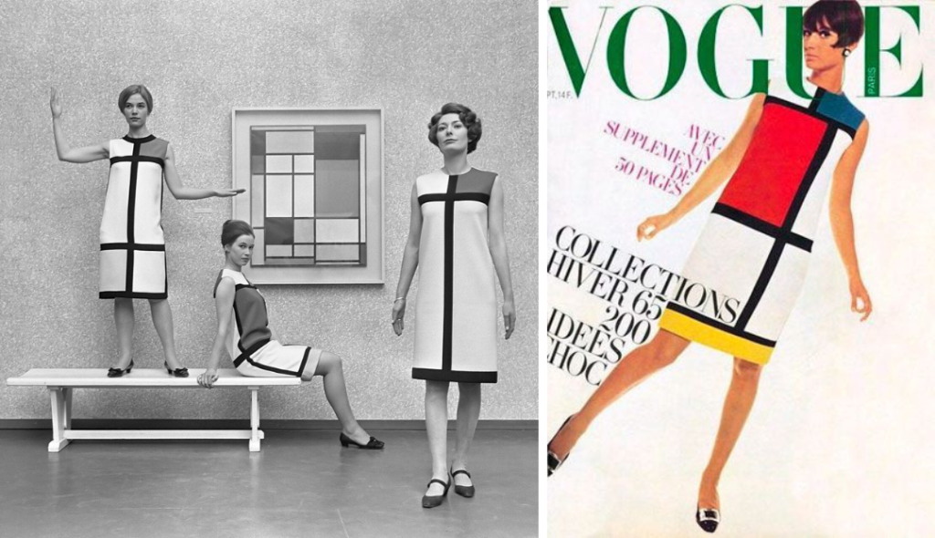 Vestido Mondrian por Yves Saint Laurent, 1965