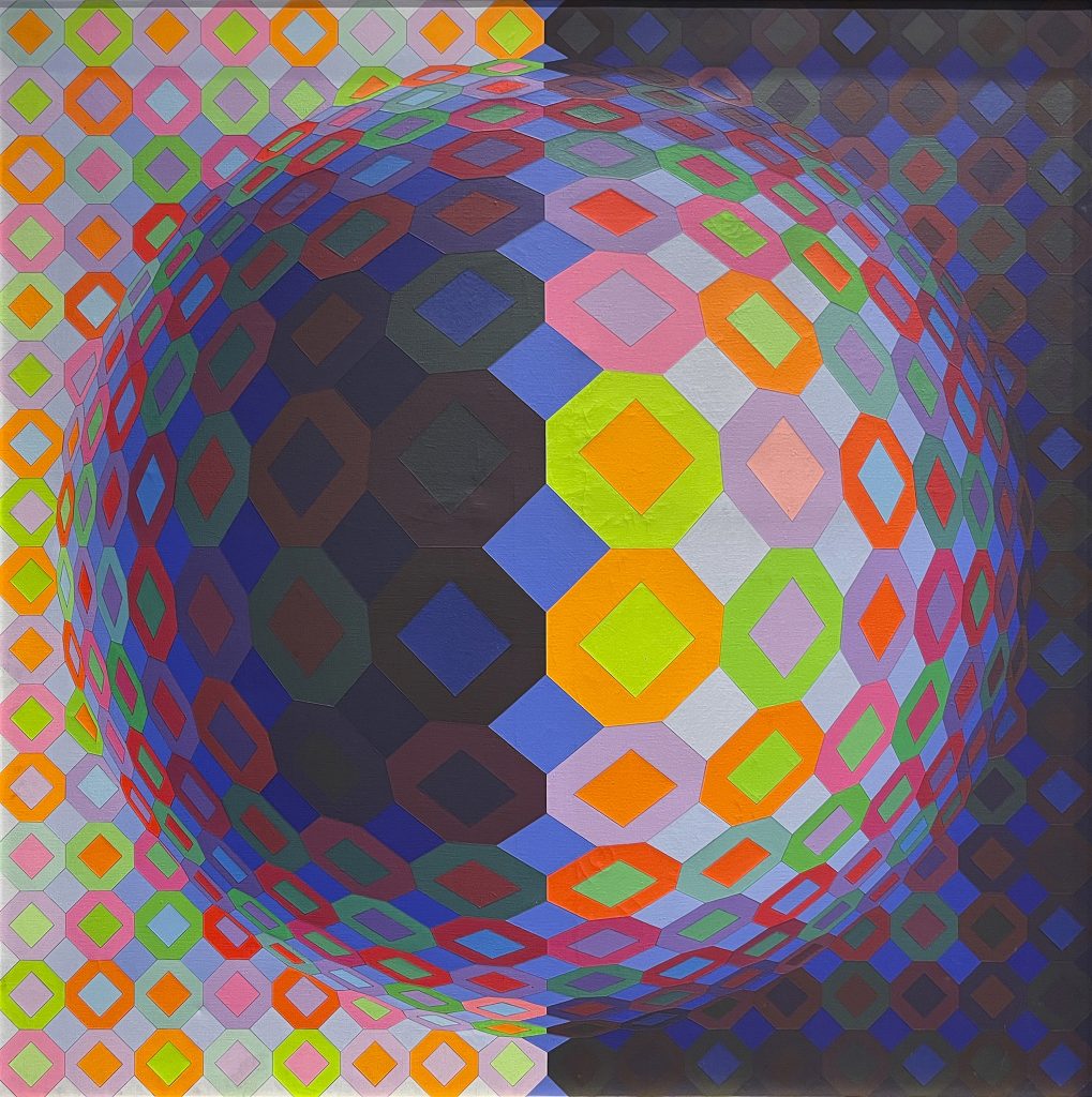 An example of abstract art that fetched a good price at auction: “Multicheyt” by Victor Vasarely, which sold for €143,000